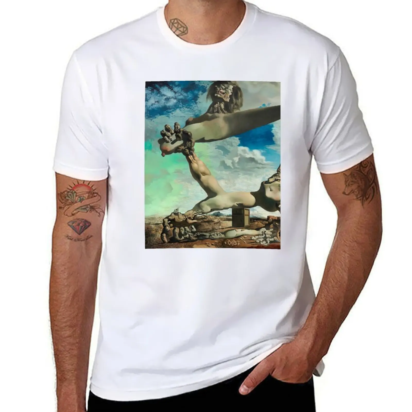 

t paintings casual t original man Salvador T-Shirt cotton pack surrealism shirt shirt dali