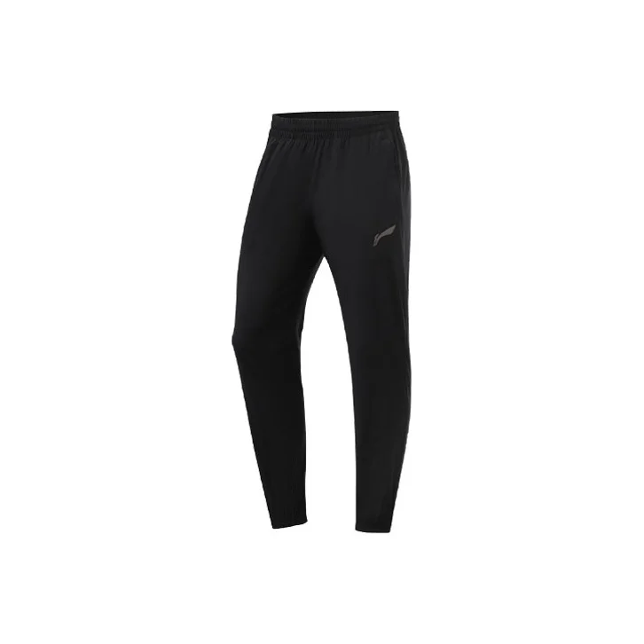 Li-Ning Running Collection Sports Pants Men's Black Moderate Cuffed Pants AYKR347-2