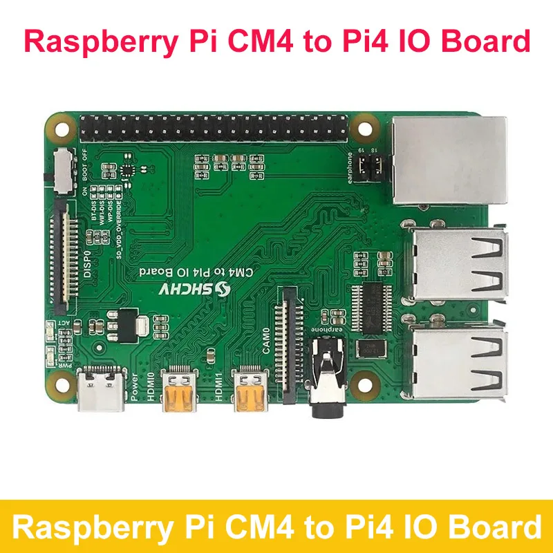 

CM4 To PI4 IO Board Raspberry Pi Compute Module 4 Adapter Expansion Board to Raspberry Pi 4