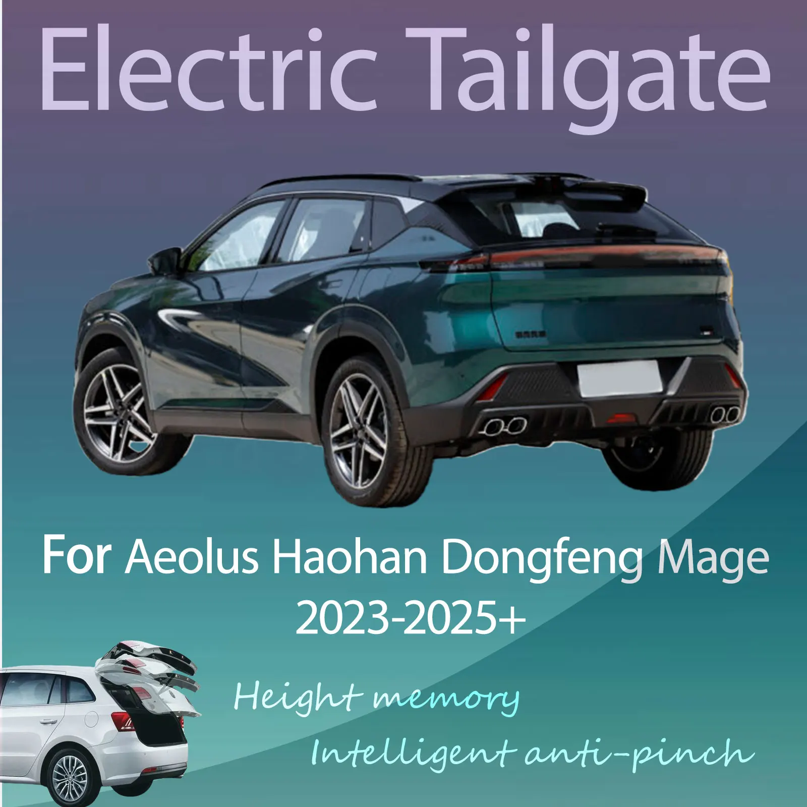 For Aeolus Haohan Dongfeng Mage 2023-2025+ Electric Tailgate with Sensor Trunk Anti-pinch Memory Height Intelligent Operation