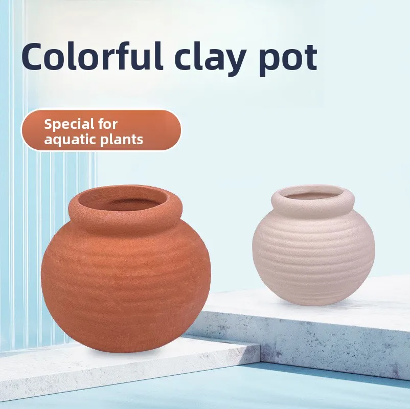

cmomo Aquarium Plant Anchors - Ceramic Rings for Planting Stem Plants, Java Fern & Anubias in Substrate or Driftwood