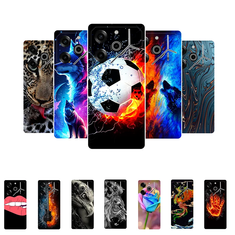 

For Tecno Pova 6 Pro Case Pova6 Football Soft Silicone Back Cases For Tecno Pova 6 Neo Phone Cover Pova6Neo fundas Pova 6Pro