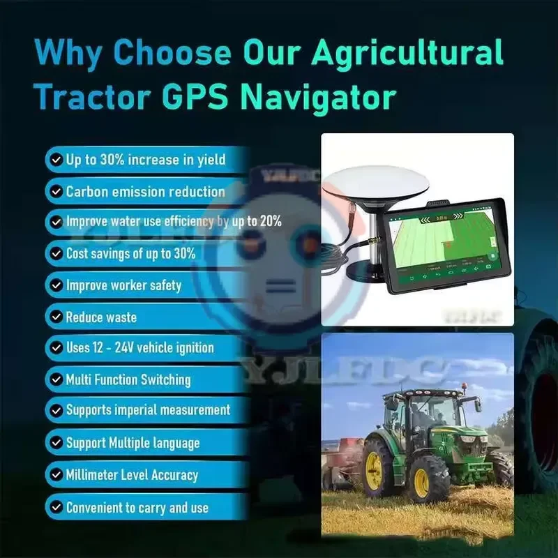 hot CSTGN101 cross-border specialised agricultural tractor navigator 7-inch 9-inch suitable for commercial sowing