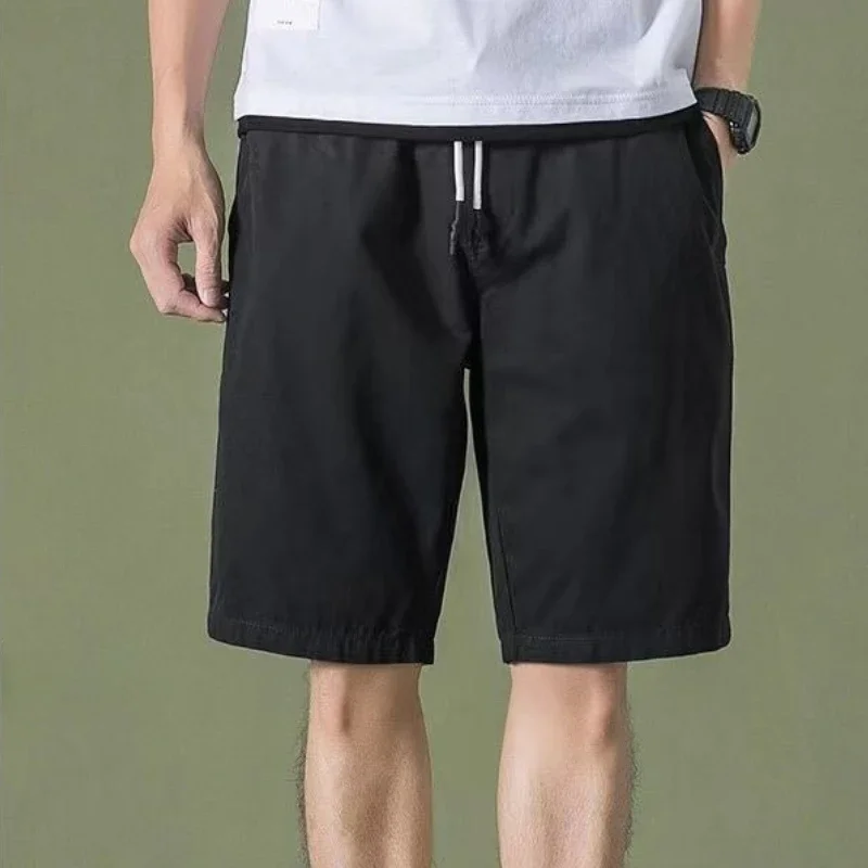 

GELITAYIN Мешковатые мужские короткие брюки на шнурке, пляжные эластичные брюки с льдом, роскошная повседневная одежда, дизайнерская тонкая новинка в Xl Me