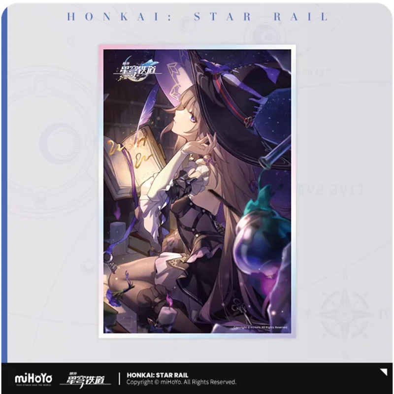 MiHoYo 공식 Honkai 스타 레일 GuangZhui 컬렉션 아크릴 컬러 종이 애니메이션 패션 주변 크리스마스 선물 코스프레