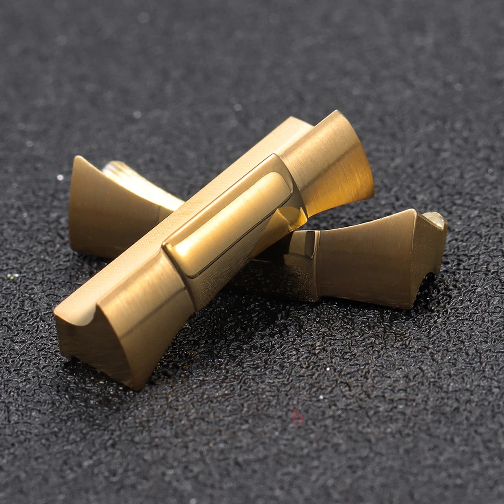 20mm Curved End Stainless Steel Link End Link 2pcs for Rolex for Submariner for Daytona Rubber Watch Band Seamless Connection