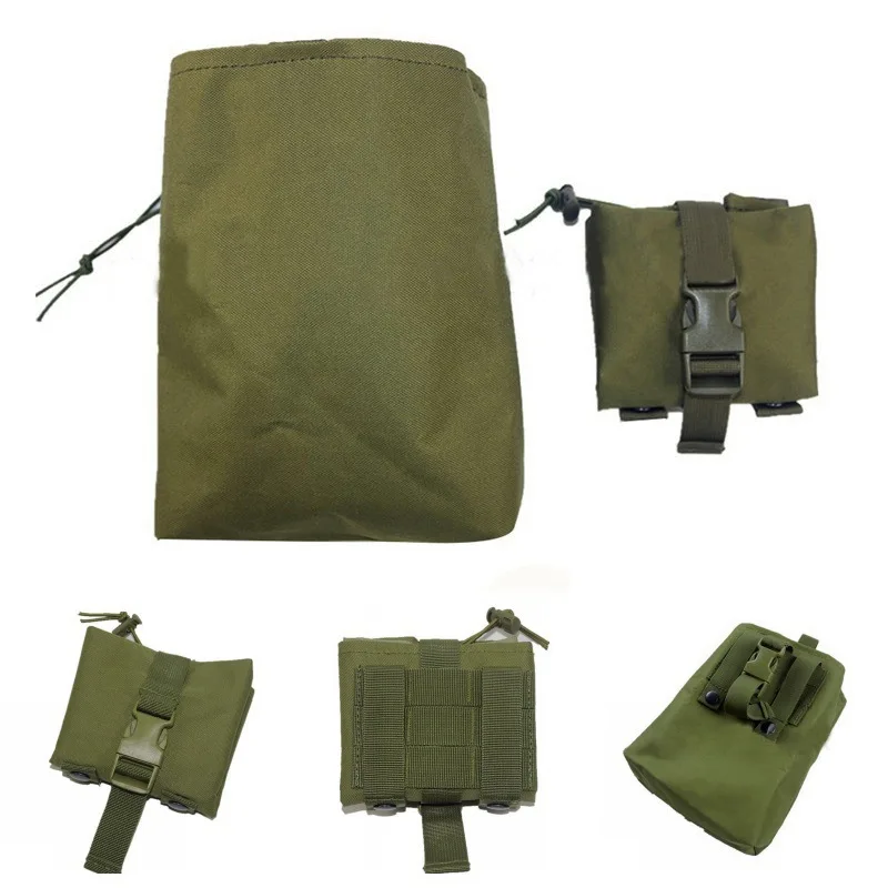 New Molle Folding Dump Drop Magazine Pouch Outdoor Camping Hunting Accessories EDC Foldable Recovery Mag Holster Waist Bag