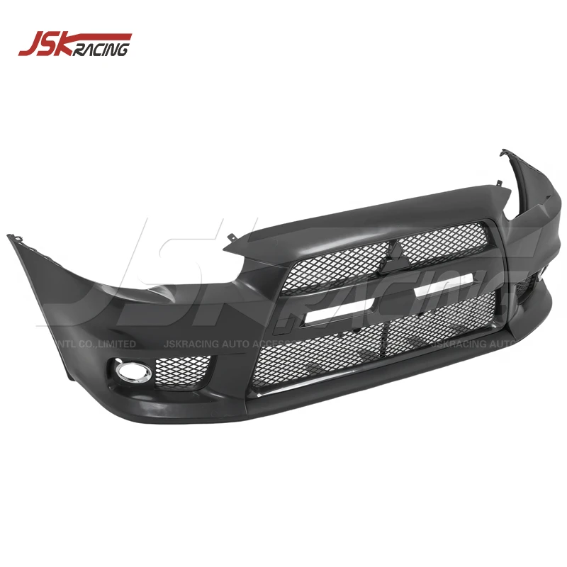 PP Front Bumper for 2008-2012 Mitsubishi Lancer Ex Upgrade to Evo 10 B Style