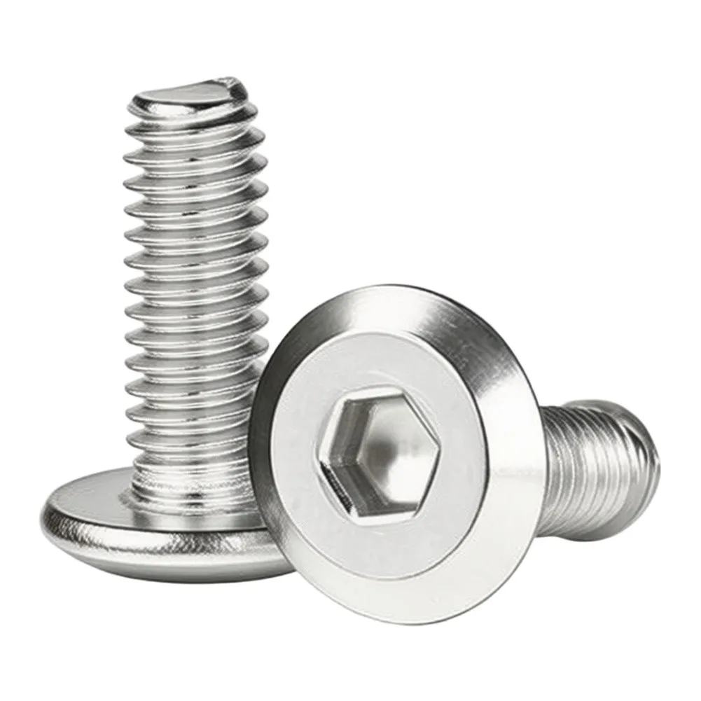 304 Stainless Steel Flat Head Socket Cap Screws Metric Hex Bolts for Furniture Assembly Machinery and DIY Projects