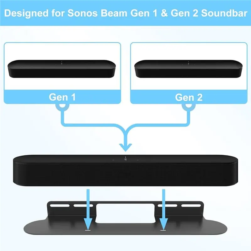 【HAPPY】Soundbar Mount For Sonos Gen 1& Gen 2- Wall Mount For Smart TV Sound Bar With Installation Hardware Kit