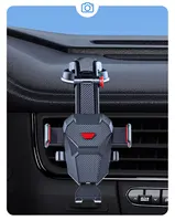 New Model Car-mounted Mobile Phone Holder - Automatically Locking Car Multi-functional Telescopic Suction Cup Air Outlet Support 5