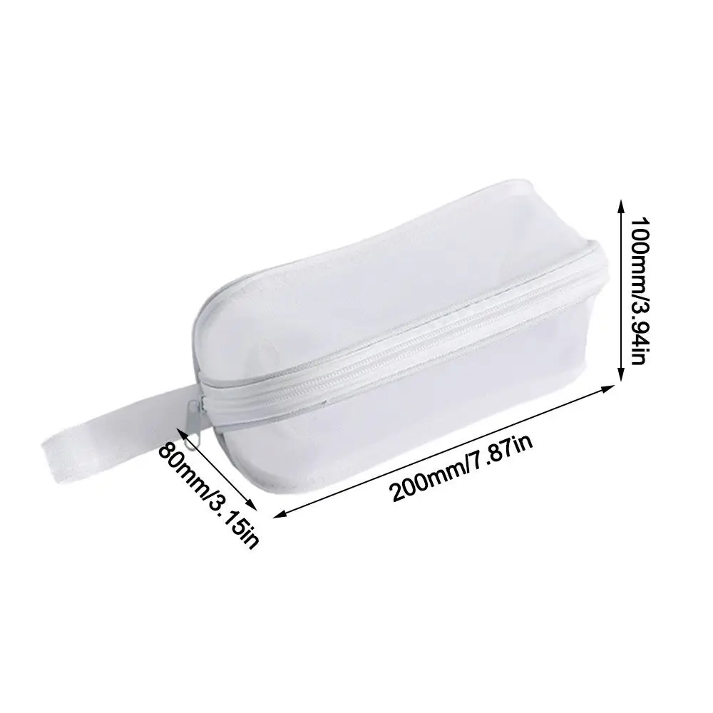 Cartoon Mesh Federmäppchen Transparent Große Kapazität Stifttaschen Bleistiftbeutel Schulbedarf