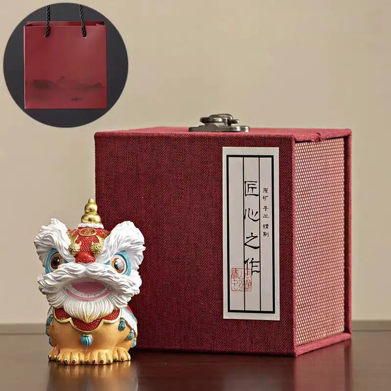 Criativo Foshan Lion Dance Cultural e Creative Destaque Gift Set para Eventos de NegóciosReunidas Anuais como Lembrança de Presentes do Cliente