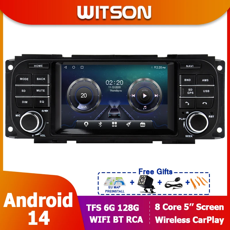 Car Radio Bluetooth Android 13 Multimidia For CHRYSLER GRAND VOYAGER For Jeep Grand Cherokee Autoradio DSP CarPlay Auto Stereo