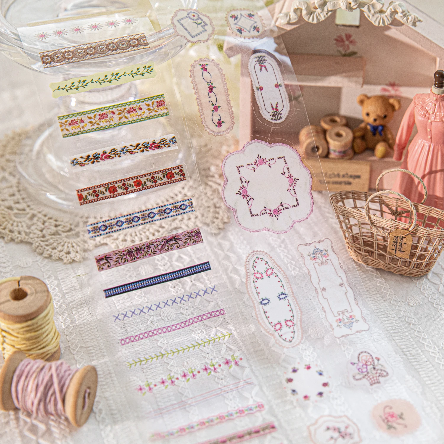 8packs/LOT The Book of Sewing series cute lovely retro decorative PET tape
