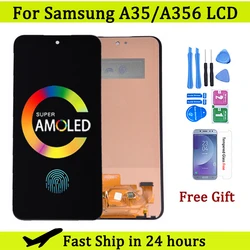 Super AMOLED For Samsung A35 5G LCD A356B A356E Display Touch Screen Digitizer Assembly For Samsung A356E/DS A356B/DS LCD