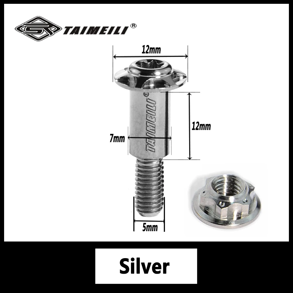 TAIMEILI 1pcsTitanium alloy pedal motorcycle drum brake horn screw drum brake screw