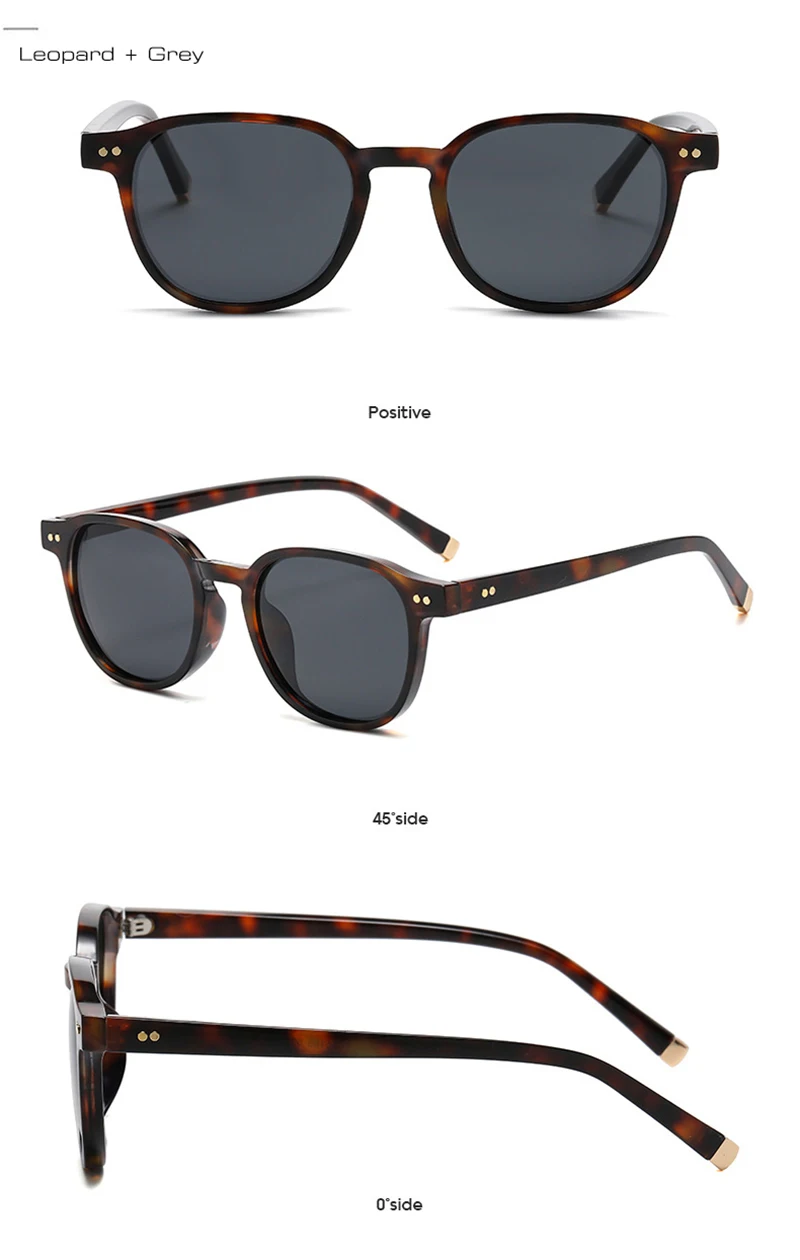 SHAUNA Retro Platz Frauen Polarisierte Sonnenbrille Mode Nieten Dekoration Männer Punk Fahren Sonnenbrille Shades UV400 – Detail 12