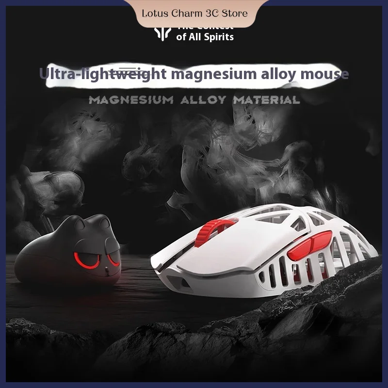 Wanling  Mini8k Lightweight Magnesium Alloy Flower Beast E-Sports Gaming Wireless Wired Gaming Mouse Pc Gamer Office Accessories