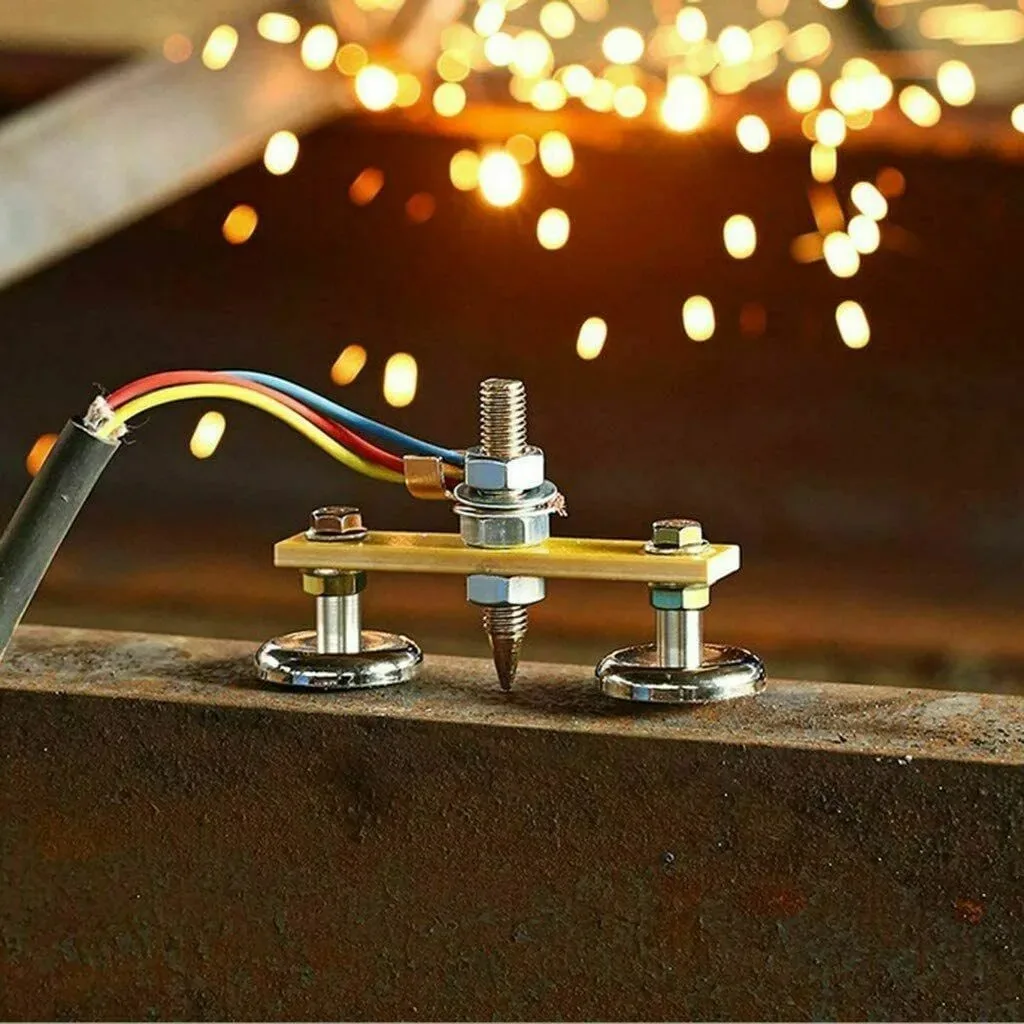 Magnetic Welding Support Ground Clamp Tools Twin Single Welding Magnet Head Strong Magnetism Large Suction Copper Tail Clamps