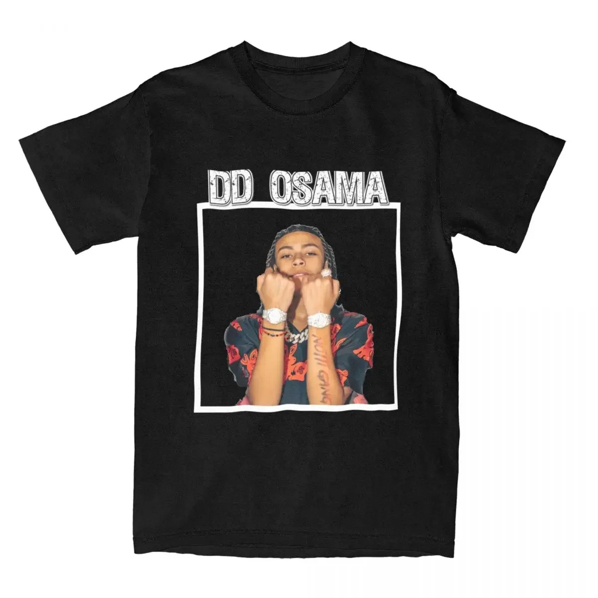 Dd Osama Hiphop Rapper Men Women's T Shirts Accessories Humorous Tee Shirt T-Shirts Cotton Summer Clothing