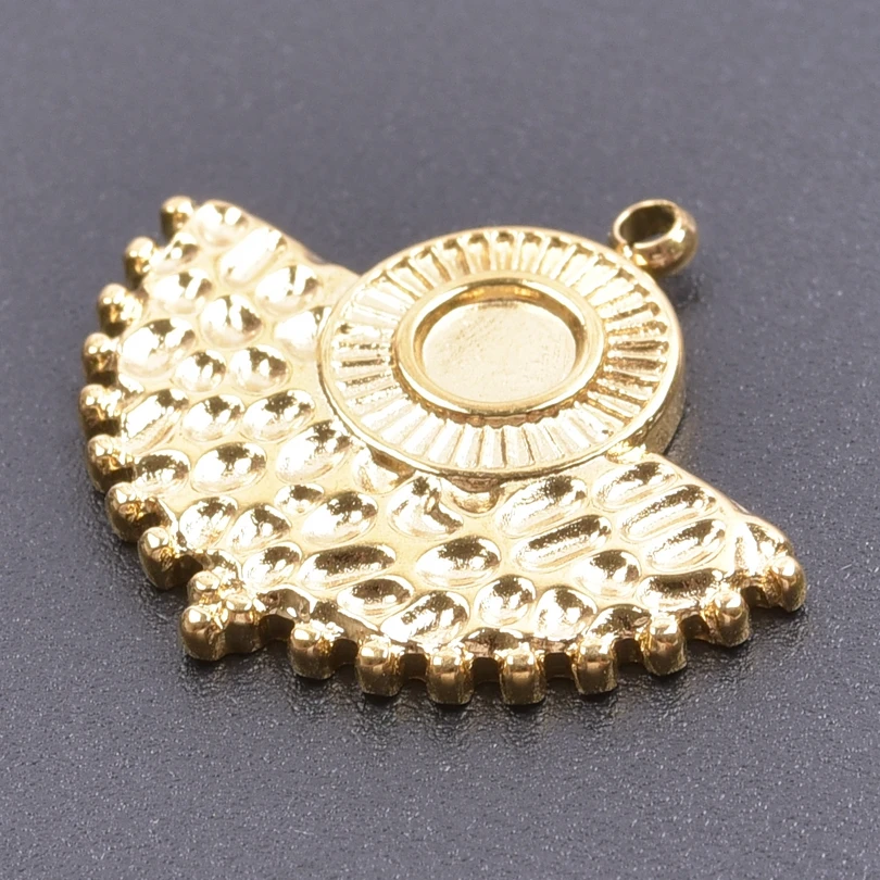 5pcs/Lot Gold Color Multistyle Charm Sun Evil Eye Pendant Vintage Accessories For Women Stainless Steel Charm DIY Jewelry Making