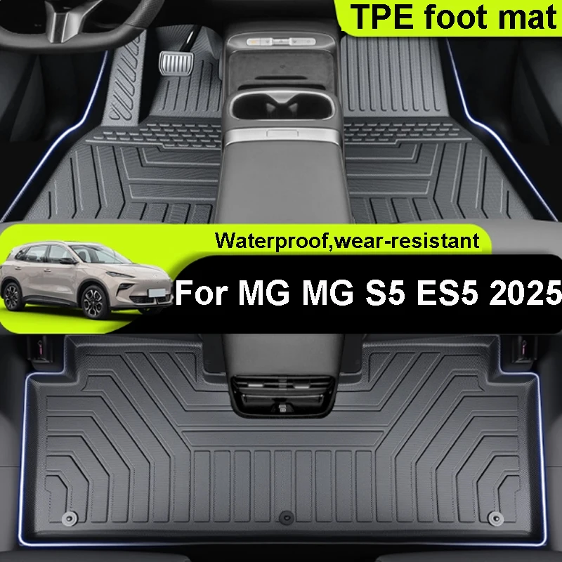 

Для MG MG S5 ES5 2025 устойчивые к царапинам защитные коврики из ТПЭ, аксессуары для украшения интерьера, пыленепроницаемые водонепроницаемые напольные коврики
