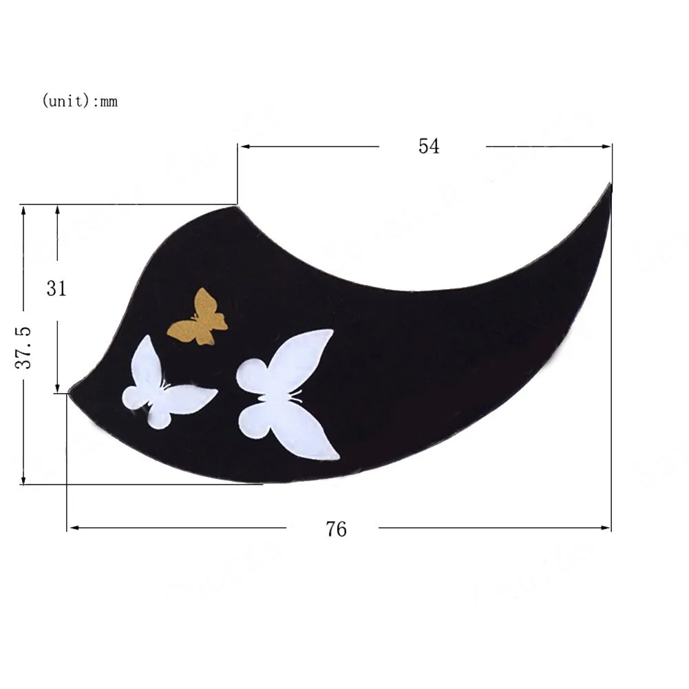 New Style Practical To Use Ukulele Pickguard Ukulele Pickguard 5PCS Adhesive Scratch Plate Butterfly Pattern Ukulele Pickguard