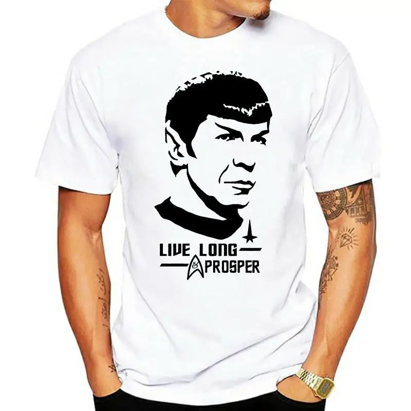 2022 New Print T Shirts Man Short Sleeve T Shirt Shirts For Men Leonard Nimoy Spock Live Long And Prosper T Shirt New