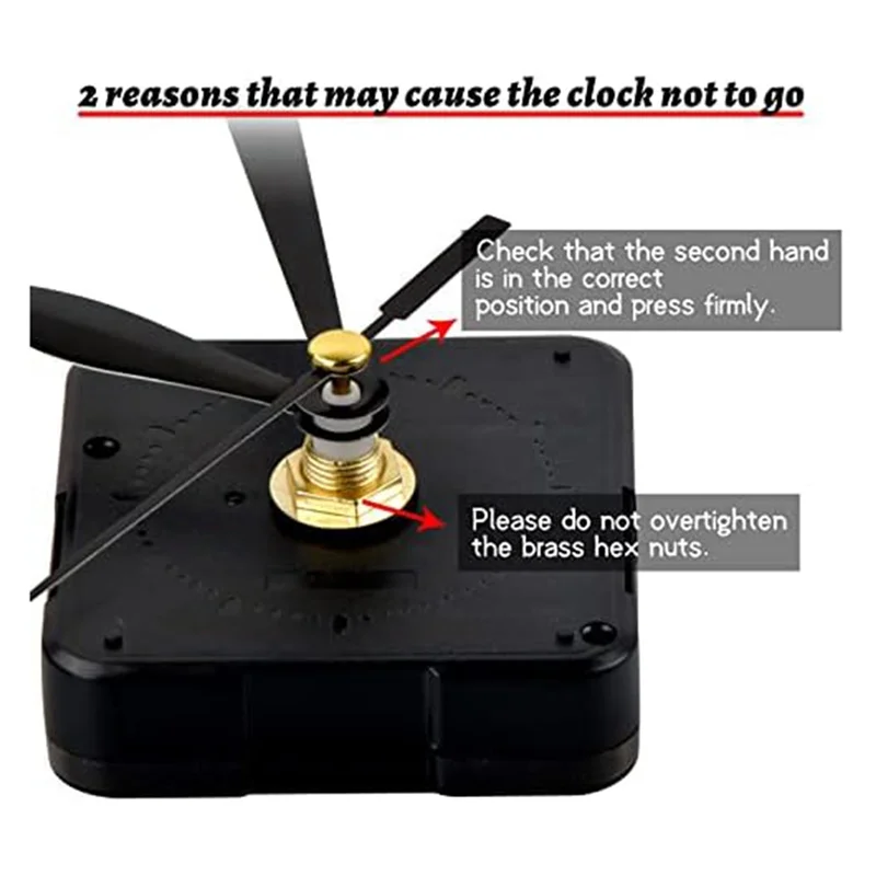 

1Set 7 Wall Clock Mechanism Kit Quartz Clock Movements Fit For DIY Clock Repair Parts Replacement