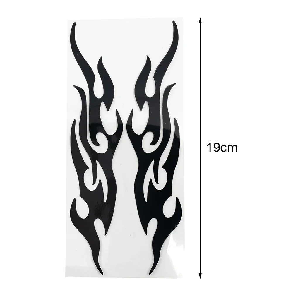 DIY Flame Vinyl Decal Sticker Flames Logo Vinyl Decals Waterproof Sunscreen Motorcycle Ornamental Motorcycle Stickers