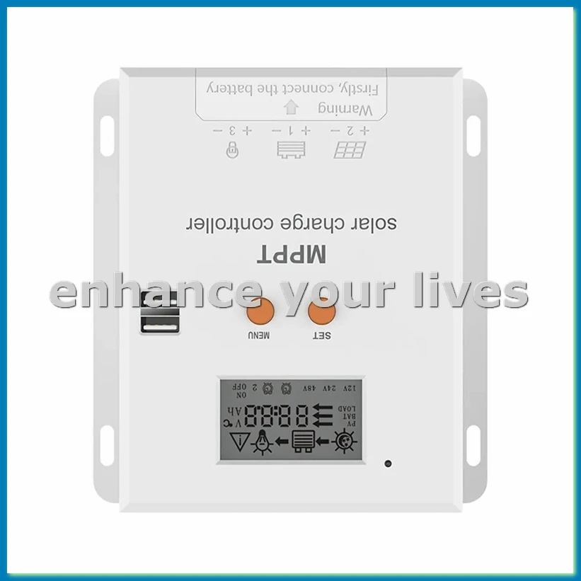 

MPPT 20A Solar Charger Controller 12V 24V Battery Regulator with LCD Display for , Gel, Flooded and Lithium-A23U