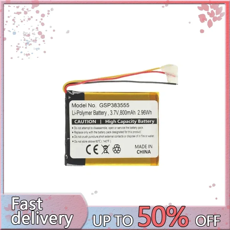 800mAh Battery GSP383555 For JBL Clip 2 AN Plus Clip2 CLIP2BLKAM CS056US P04405201