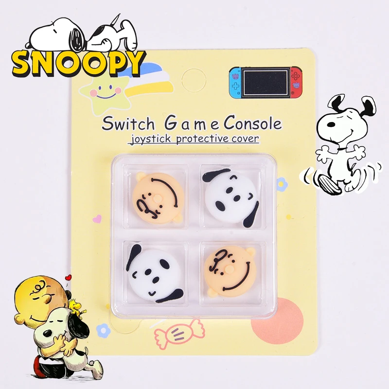 Snoopy Anime Nintendo Switch Silicone Rocker Cover NS Lite Anti Slip Controller Joy-Con Rocker Cover Grip Rocker Protective Cap