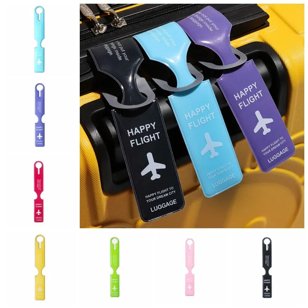 Boarding Pass PVC Luggage Tag Address Label Information Card Airplane Suitcase Tag Aircraft Consignment Card Tag