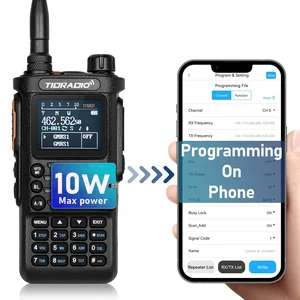 Thế hệ thứ 2 TD H8 10W Walkie Talkie Long Range Connection Ứng dụng điện thoại không dây Lập trình đôi Banda VHF UHF USB-C HAM GMRS 6 Nhà giao tiếp phát thanh bán hàng di động chính - №4