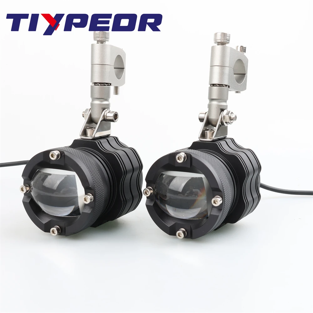 

TIYPEOR Upgrade Brighter LED Headlight For Motorcycle 72W 6800lm Canbus Front High/Low Beam Auxiliary Fog Light Driving Lamp