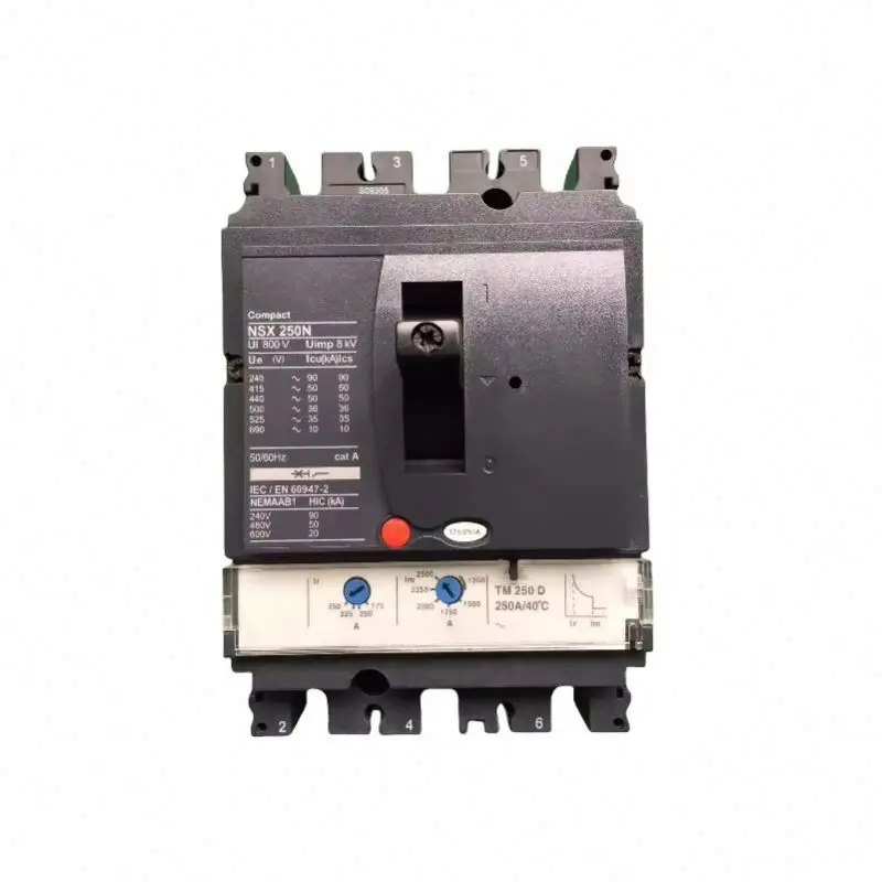 New Original NSX250 [125A] F36KA N50kA H70kA S100kA 3P/4P Fixed Circuit Breaker PLC
