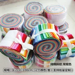 Jelly Roll Fabric, Roll Up Cotton Fabric Quilting Strips, Patchwork Craft Cotton Quilting Fabric