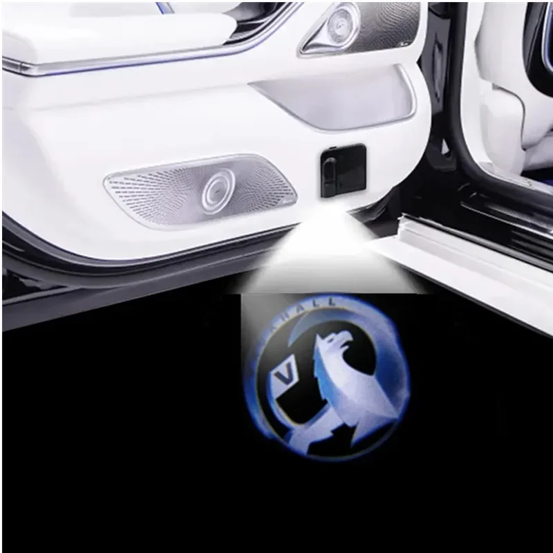 2pcs LED Car Door Lamp Logo Projector Welcome Light For VAUXHALL Mokka Corsa Astra Viva VXR8 Meriva Insignia