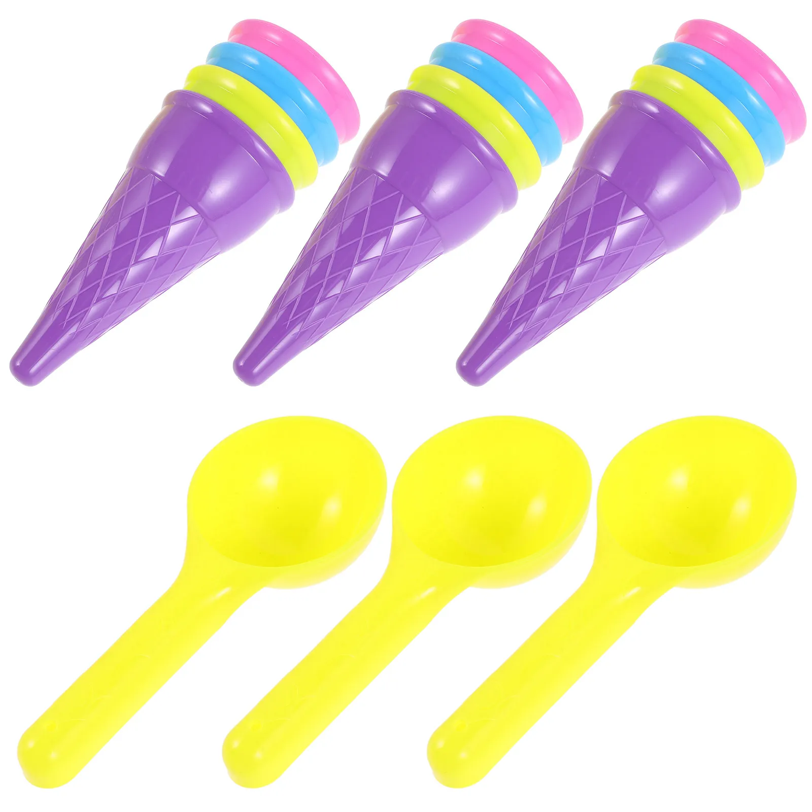 

1Set Kids Beach Sand Scoop Ice Cream Cone Sand Play Set for Outdoor Digging Backyard Sandbox Seaside Fun Beach Toy