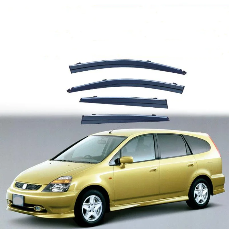 Car Window Visor Rain Guard Side Window Deflector Weather Shield For Stream 2000 2001 2002 2003 2004 2005 2006 2007 2008 -2014