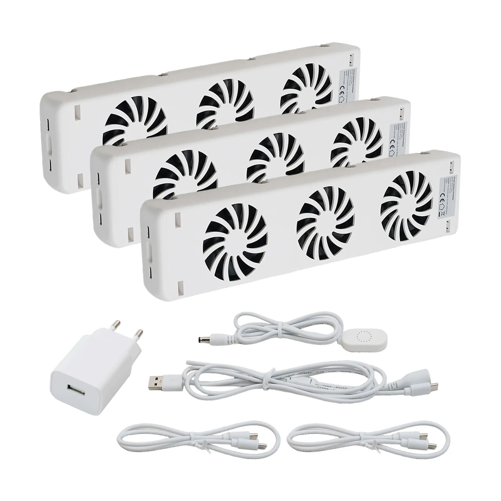 3-Fan Home Radiator Magnetic Cooling Fan Increased Air Circulation And Improved Heat Distribution Fireplace Fan