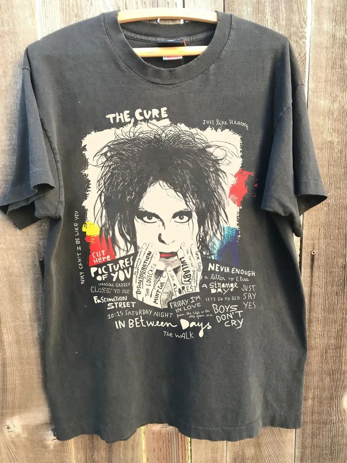 Rock-Punk-T-Shirts Retro-Band The Cure Grafik-T-Shirt Sommer Neu Vintage Lässig Locker Streetwear Print T-Shirt Fans Geschenk Unisex – Detail 9
