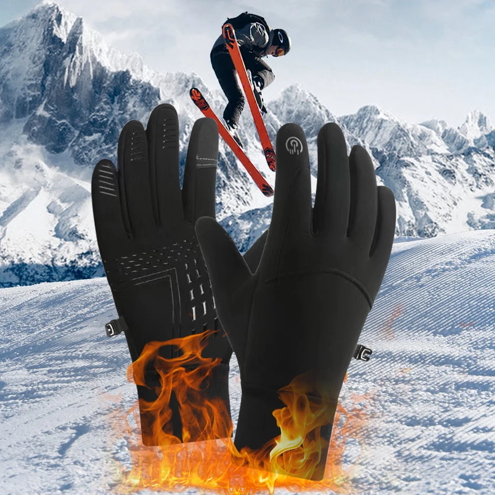 USB Heated Gloves Heating Gloves Waterproof Heating Gloves Electric Winter Gloves Thermal Touch Screen Gloves for Outdoor