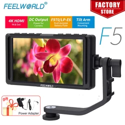 FEELWORLD F5 Pro Touch Screen DSLR Field Monitor 4K HDMI 5.5 Inch Full HD 1920x1080 LCD IPS DSLR Monitor for Camera Stabilizer