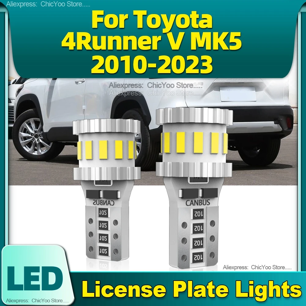 2 pz W5W LED luce targa auto T10 ad alta luminosità per Toyota 4runner V MK5 2010 2011 2012 2013 2014 2015 2016 2017 2018-2023