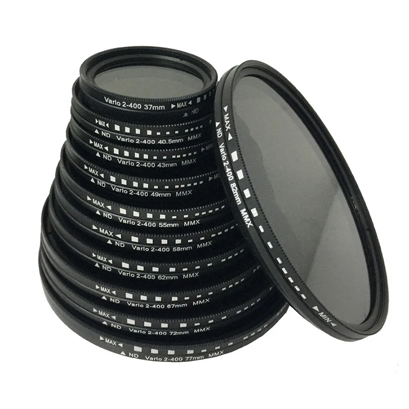 Fader Variable ND Filter Adjustable ND2 To ND400 Neutral Density 40.5 43 46 49 52 55 58 62 67 72 77 82 MM