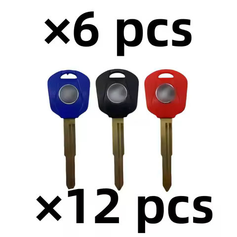 6pc 12pc For Honda CB400/750/900 CBR600/1000/1100/1300 F4/I/F5 CRF250L CM500 CBR929 ST1300 VFR800 CBR22/23/29 Blank Key embryo
