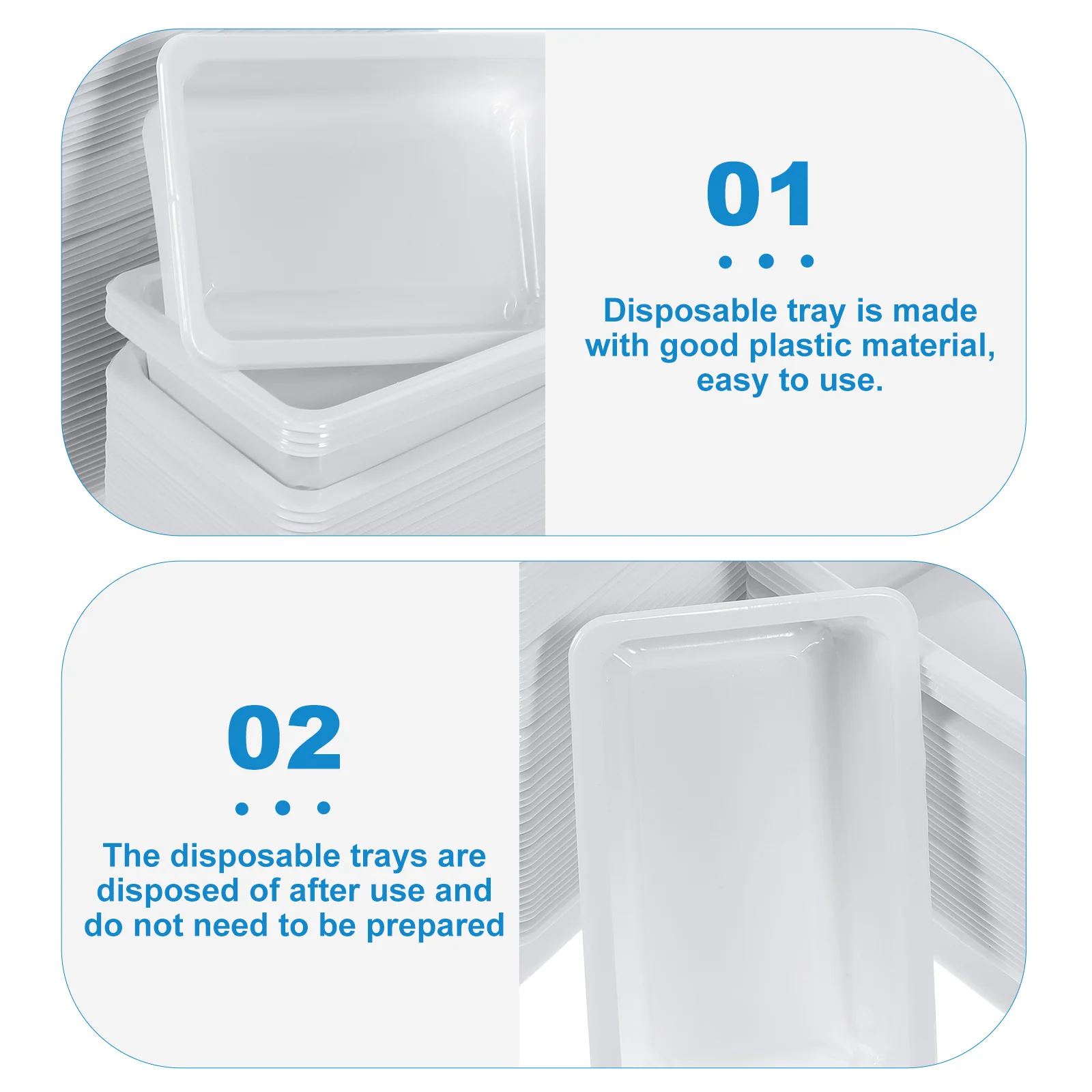 Food Storage Containers with Lids Tray Experiment Manual Portable Scale White Plastic